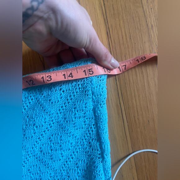 70s Vintage Jantzen Blue Knit Pantsuit - Picture 9 of 15